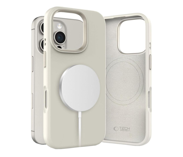 TECH-PROTECT Silicone Pure Magsafe do iPhone 16 Pro cosmic latte 5906302372584 - 1296674 - zdjęcie